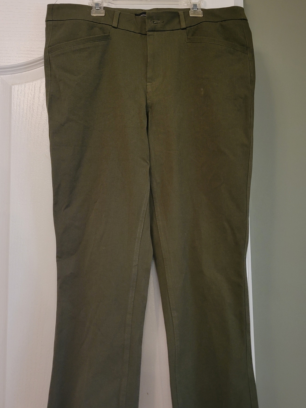 Banana Republic Olive Straight-Leg Women's Pants Size 10